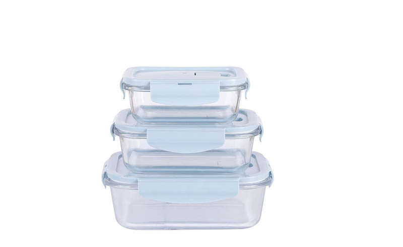 Borosilicate Glass Dansup Food Storage Container - 3 Piece