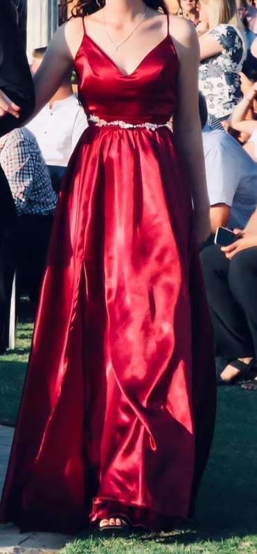 Red Satin Matric farewell dress