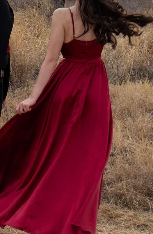 Red Satin Matric farewell dress