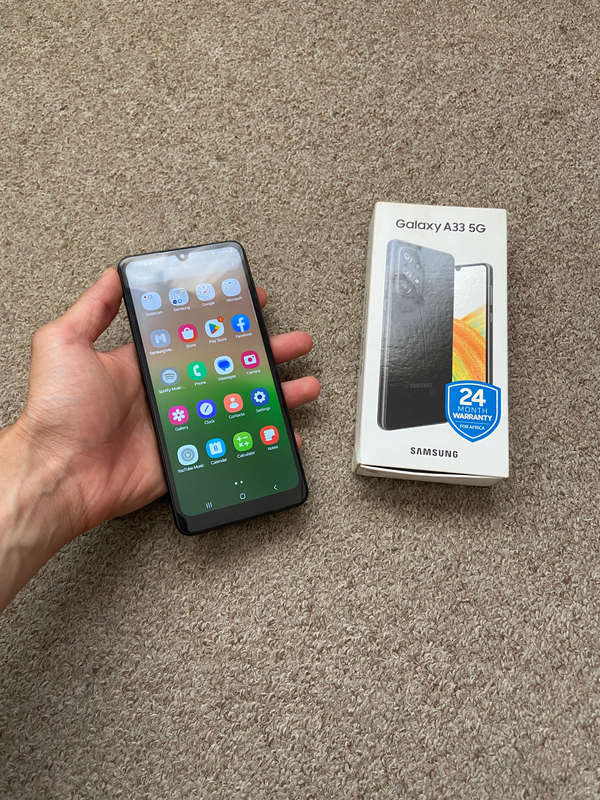 Samsung A33 5G 128gb Dual sim 6gb ram with box and cover