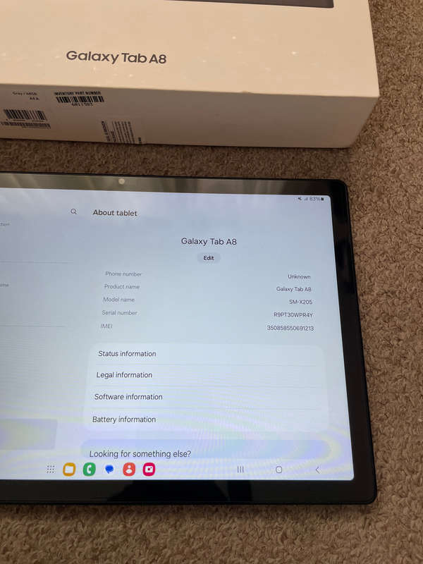 Samsung Tab A8 10.5inch 64GB LTE WiFi
