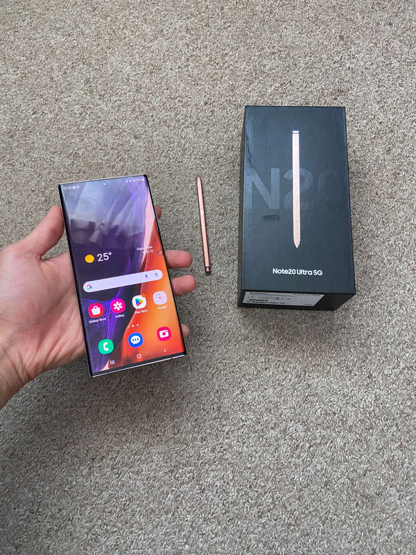 Samsung Note 20 Ultra 5G 256gb 12gb ram Dual sim with box