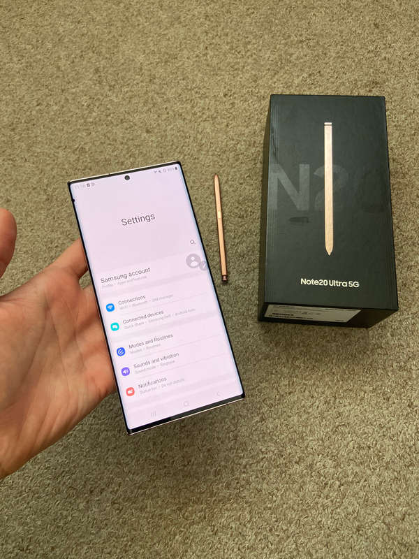 Samsung Note 20 Ultra 5G 256gb 12gb ram Dual sim with box