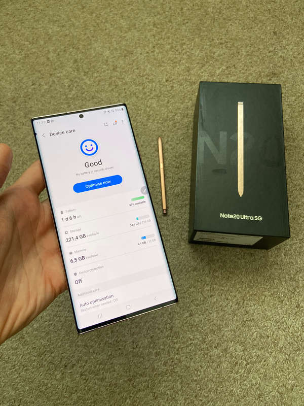 Samsung Note 20 Ultra 5G 256gb 12gb ram Dual sim with box