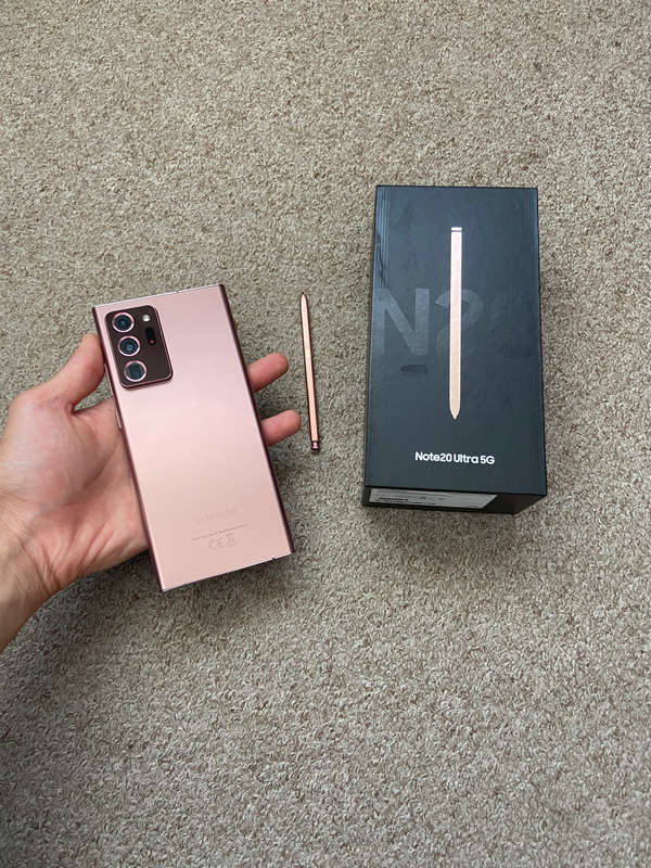 Samsung Note 20 Ultra 5G 256gb 12gb ram Dual sim with box