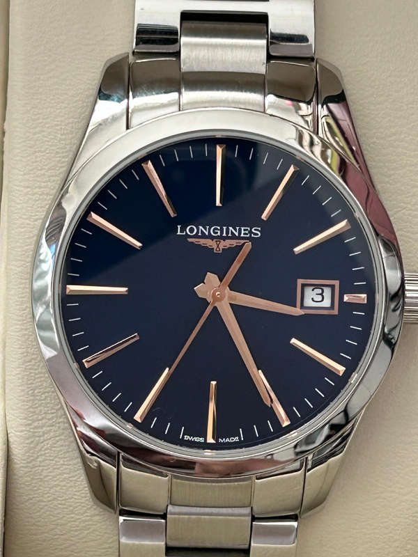 Longines Conquest Classic Ladies 34mm with box and papers in excellent condition