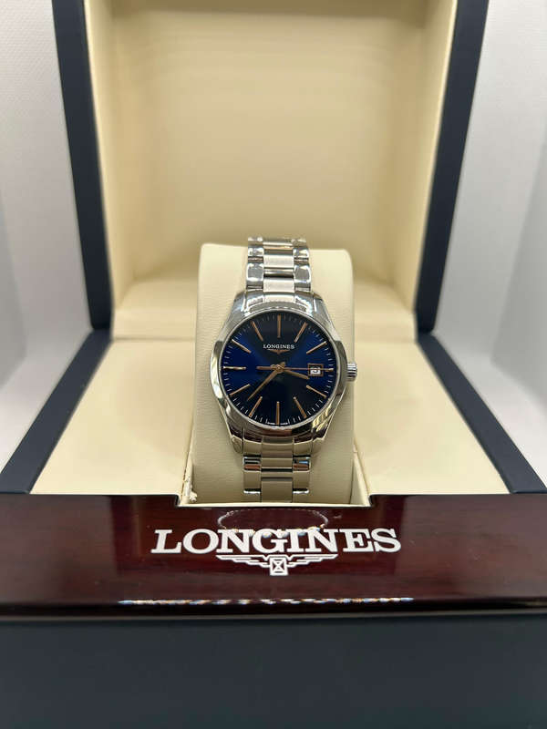 Longines Conquest Classic Ladies 34mm with box and papers in excellent condition