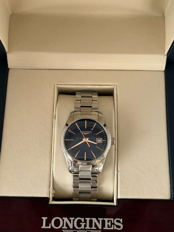 Longines Conquest Classic Ladies 34mm with box and papers in excellent condition