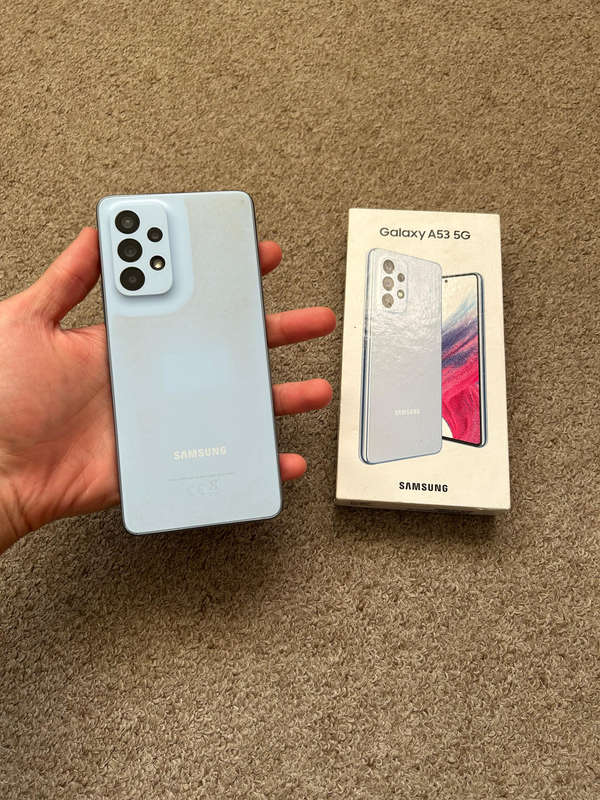 Samsung A53 5G 128gb 6gb with box and cover