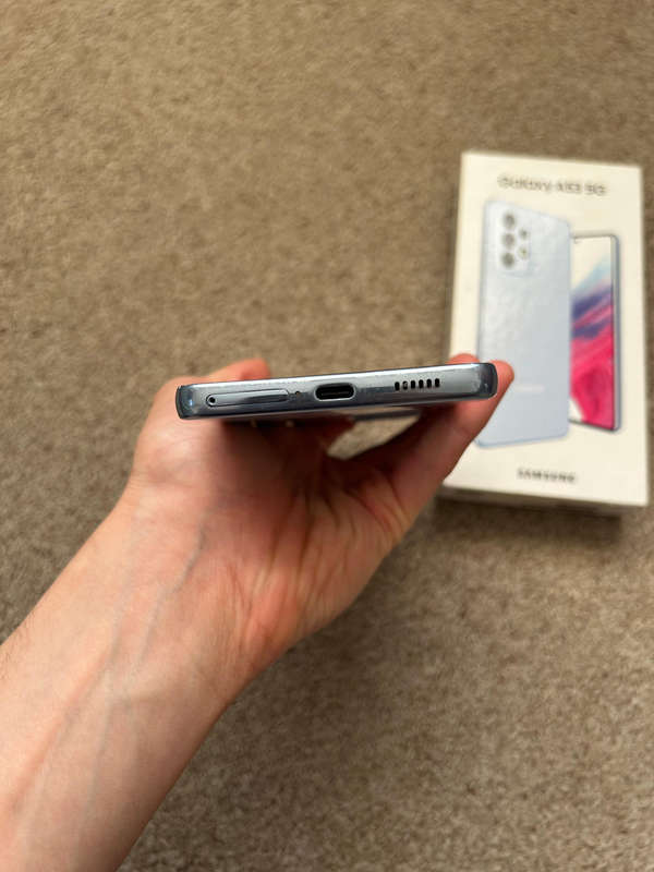 Samsung A53 5G 128gb 6gb with box and cover