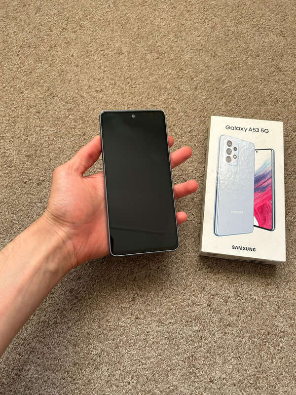 Samsung A53 5G 128gb 6gb with box and cover