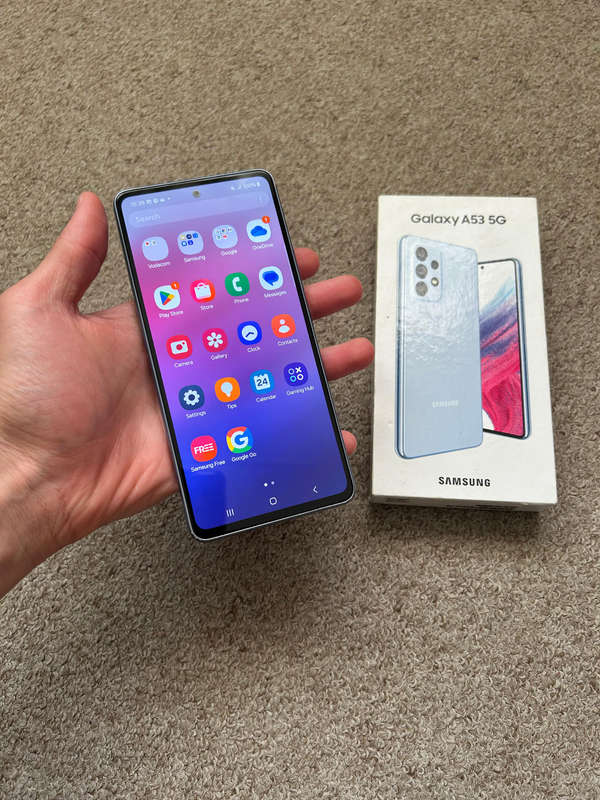 Samsung A53 5G 128gb 6gb with box and cover