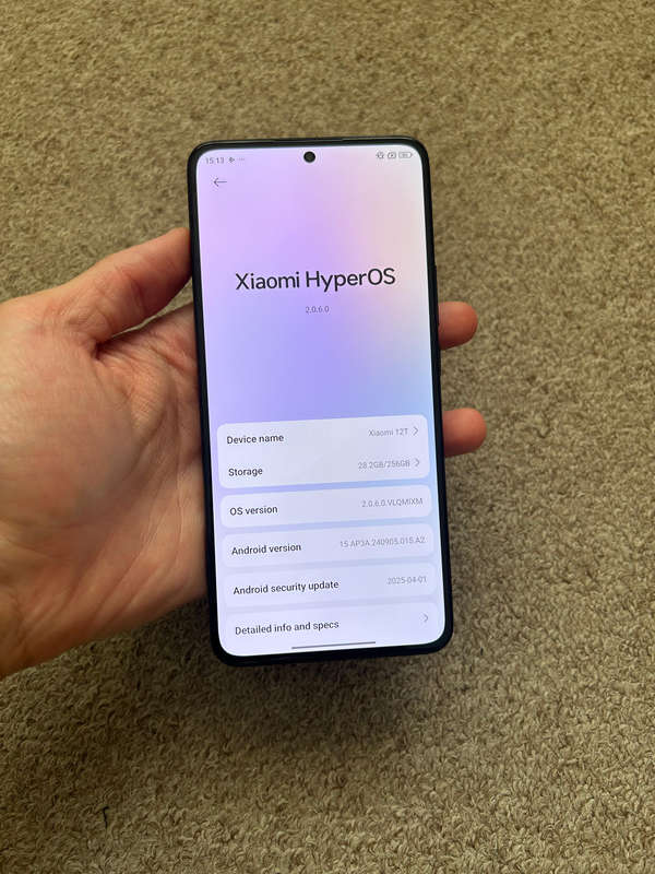 Xiaomi 12T 5G 256gb 12gb ram dual sim