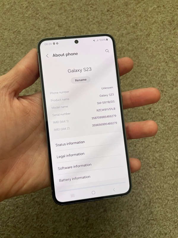 Samsung S23 256gb Dual sim 8gb ram Excellent condition