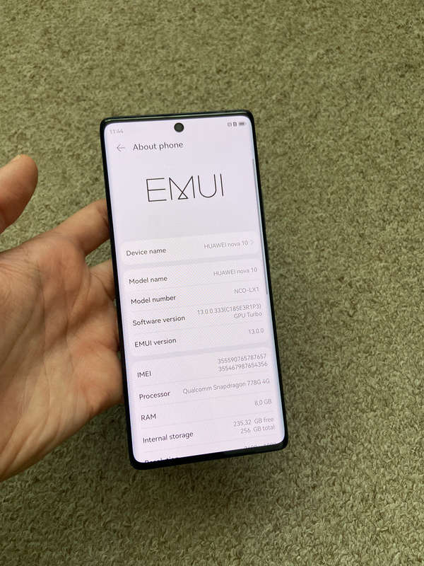 Huawei Nova 10 256gb 8gb ram