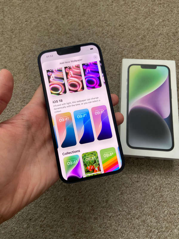 iPhone 14 128gb 6gb ram dual sim good condition with box
