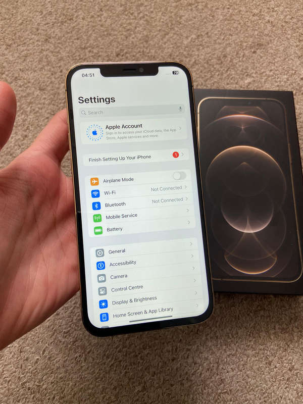 Iphone 12 pro max 128gb dual sim good condition with box