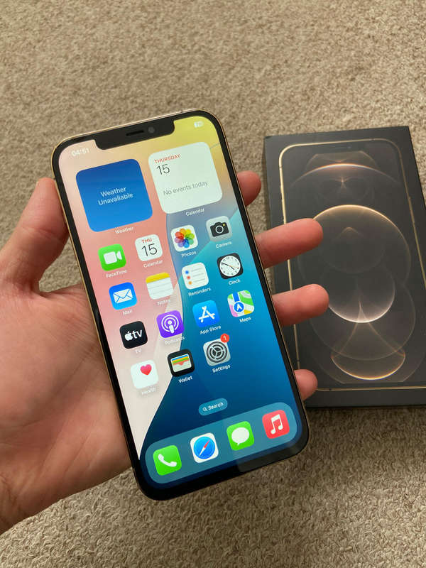 Iphone 12 pro max 128gb dual sim good condition with box