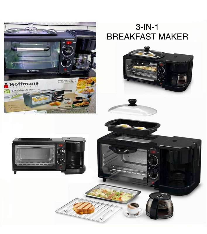 3in1 Coffee Maker, Frying Pan and Mini Oven