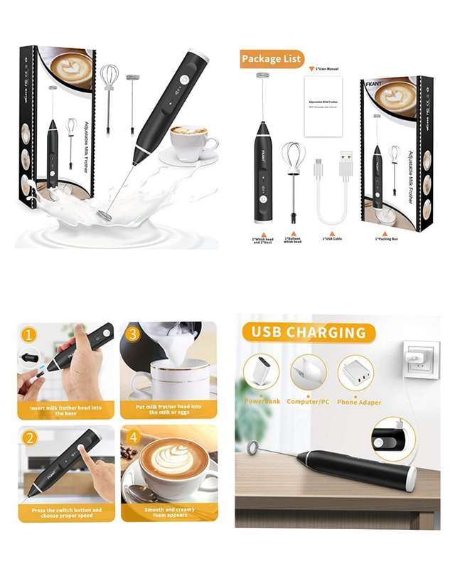 USB SPEED ADJUSTABLE MILK FROTHER