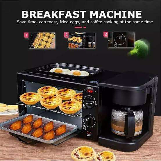 3in1 Coffee Maker, Frying Pan and Mini Oven