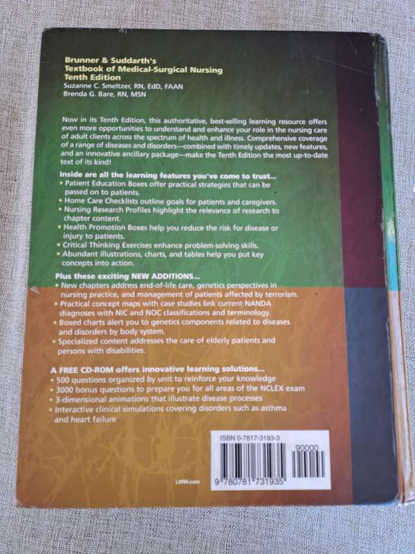 Brunner and Suddarth's Textbook of Medical-Surgical Nursing, 10th Edition