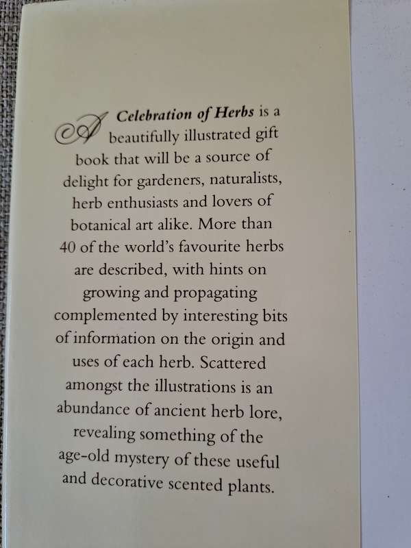 A Celebration of Herbs: for the South African garden & home  Barbara Hey
