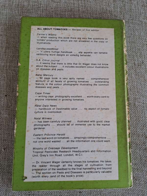 All about Tomatoes 4th Edition - Vincent A. Wager