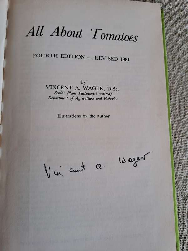 All about Tomatoes 4th Edition - Vincent A. Wager
