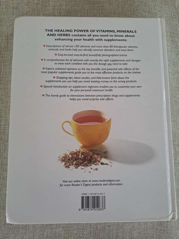 The Healing Power of Vitamins, Minerals and Herbs: Readers Digest