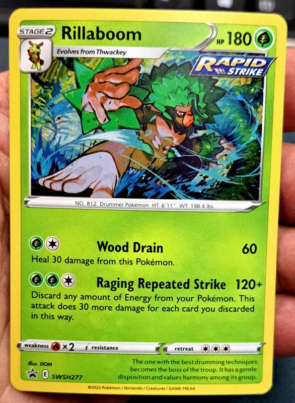 Pokemon Trading Cards - Rillaboom - SWSH277 - Holo Promo - NM