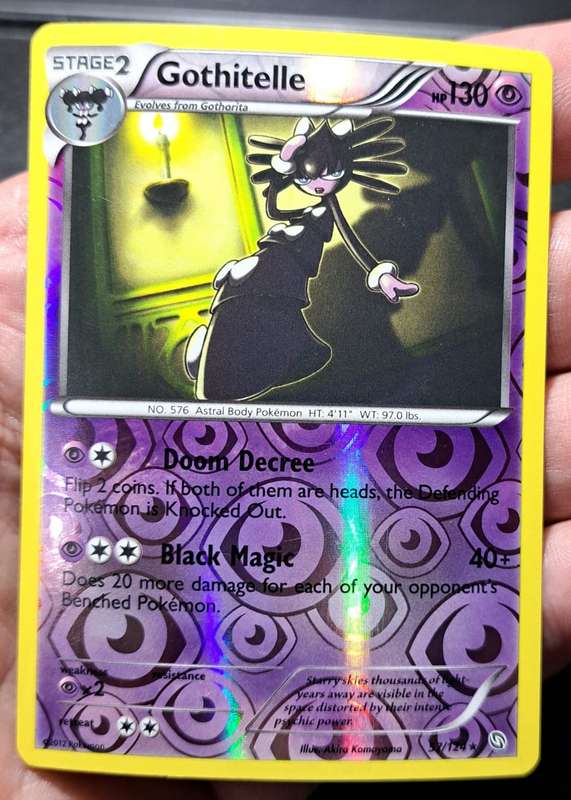 Pokemon Trading Cards - Gothitelle - 57/124 - Rare Reverse Holo  - 2012  Dragons Exalted - (NM)