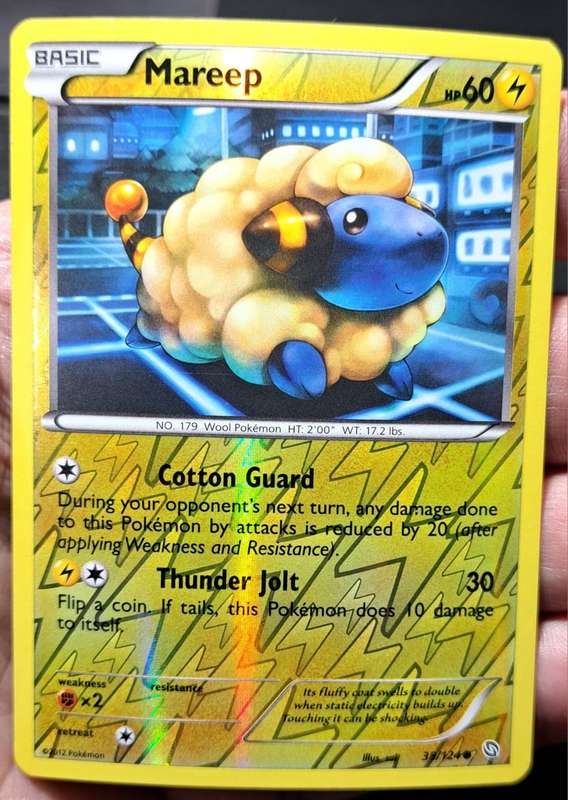Pokemon Trading Cards - Mareep - 38/124 - Reverse Holo  - 2012  Dragons Exalted - (NM)