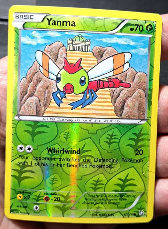 Pokemon Trading Cards - Yanma - 4/124 - Reverse Holo - Dragons Exalted - NM