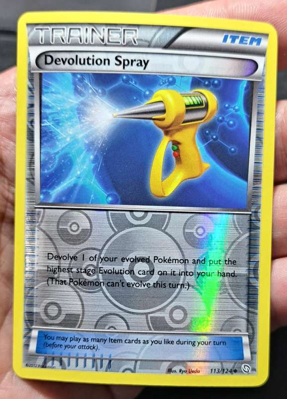 Pokemon Trading Cards - Devolution Spray - 113/124 - Reverse Holo - Dragons Exalted - NM