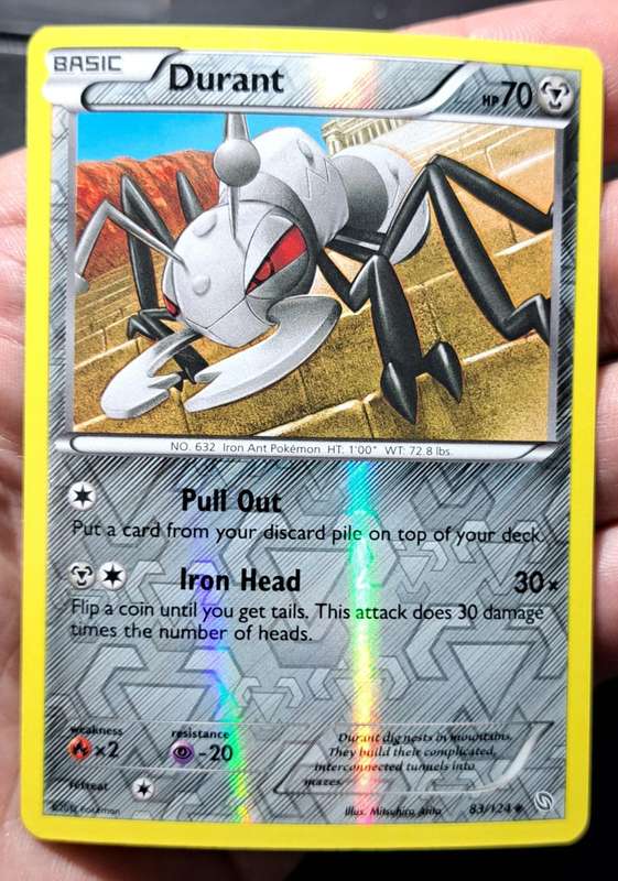 Pokemon Trading Cards - Durant - 83/124 - Reverse Holo - Dragons Exalted - NM