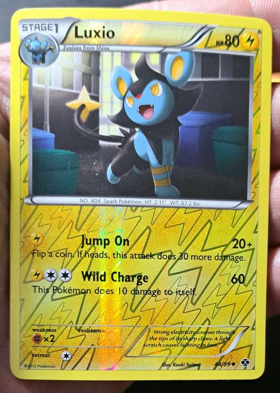 Pokemon Trading Cards - TCG - Luxio - 44/99 - Reverse Holo - Next Destinies - NM