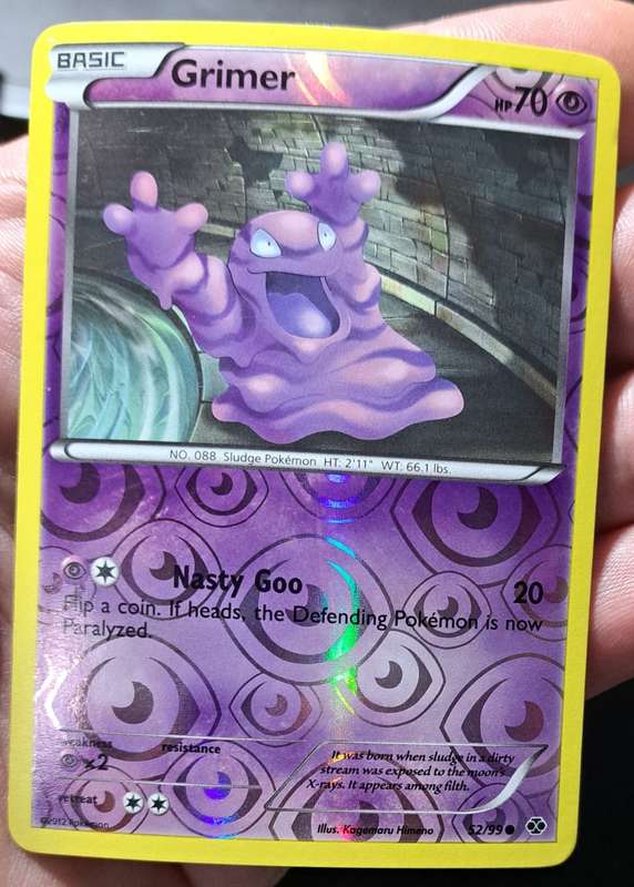 Pokemon Trading Cards - Grimer - 52/99 - Reverse Holo - Next Destinies - NM