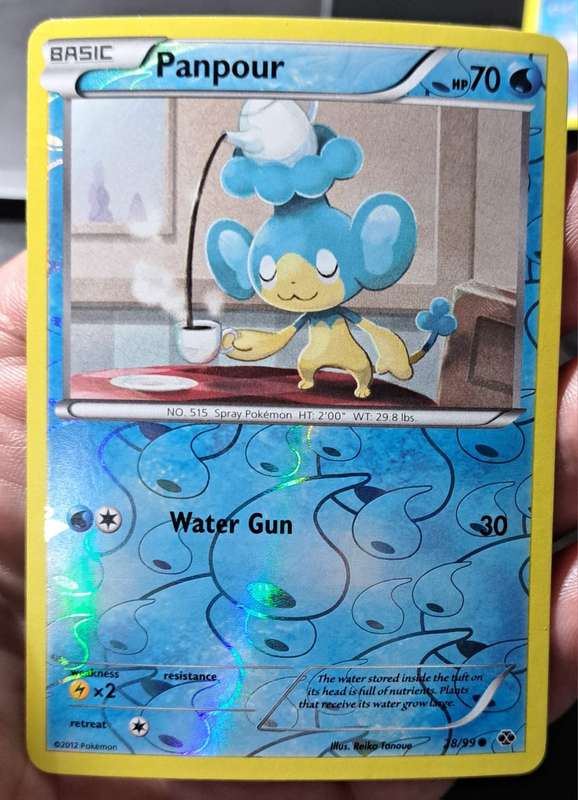 Pokemon Trading Cards - Panpour - 28/99 - Reverse Holo - Next Destinies - NM
