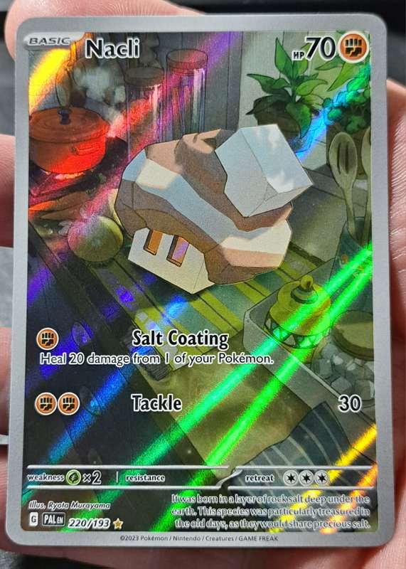 Pokemon Trading Cards - Nacli - 220/193 - Illustration Rare - Paldea Evolved - NM
