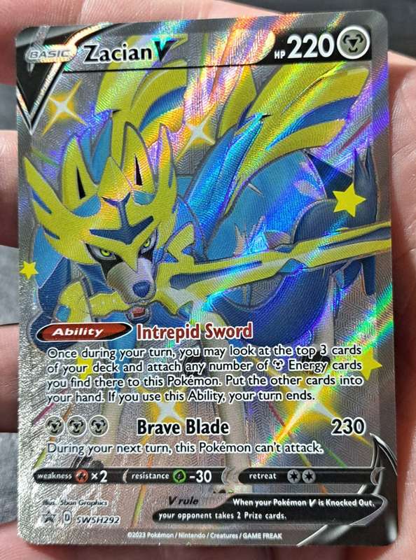 Pokemon Trading Cards - Zacian V - SWSH292 - Shiny Promo - NM