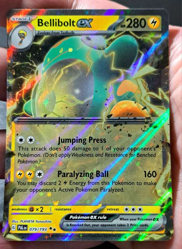 Pokemon Trading Cards - Bellibolt ex - 079/193 - Ultra Rare - Paldea Evolved - NM