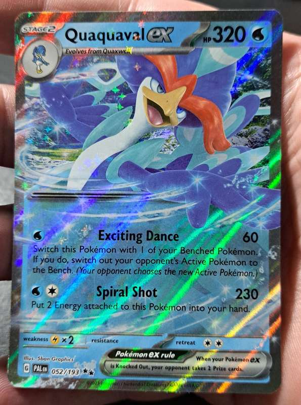 Pokemon Trading Cards - Quaquaval ex - 052/193 - Ultra Rare - Paldea Evolved - NM