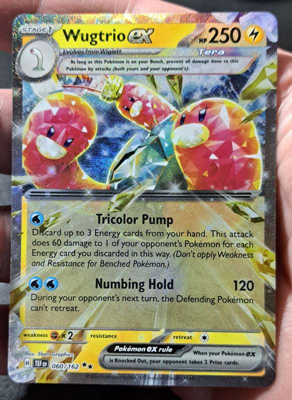 Pokemon Trading Cards - Wugtrio ex - 060/162 - Ultra Rare - Temporal Forces - NM