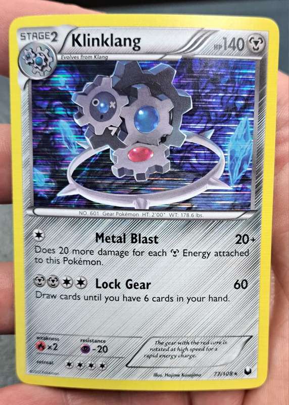 Pokemon Trading Cards -  Klinklang - 77/108 - Holo Rare - Dark Explorers - NM