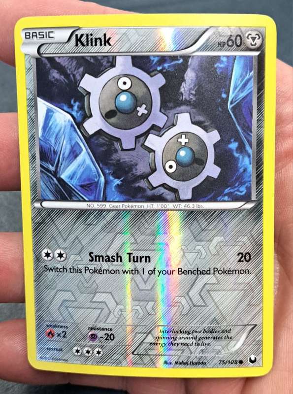 Pokemon Trading Cards - Klink - 75/108 - Reverse Holo - Dark Explorers - NM
