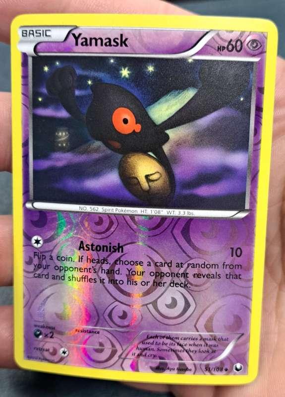 Pokemon Trading Cards - Yamask - 51/108 - Reverse Holo - Dark Explorers - NM