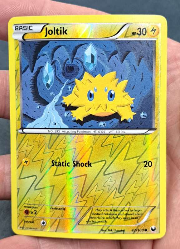Pokemon Trading Cards - Joltik - 42/108 - Reverse Holo - Dark Explorers - NM