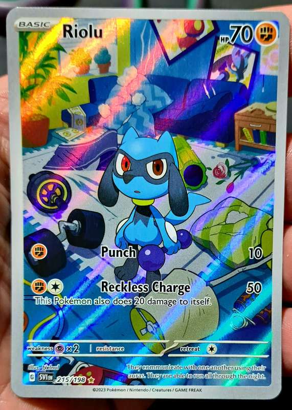 Pokemon Trading Cards - Riolu (215/198) [Scarlet & Violet: Base Set] - NM