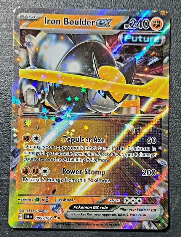 Pokemon Trading Cards - Iron Boulder ex (099/162) [Scarlet & Violet: Temporal Forces] - NM